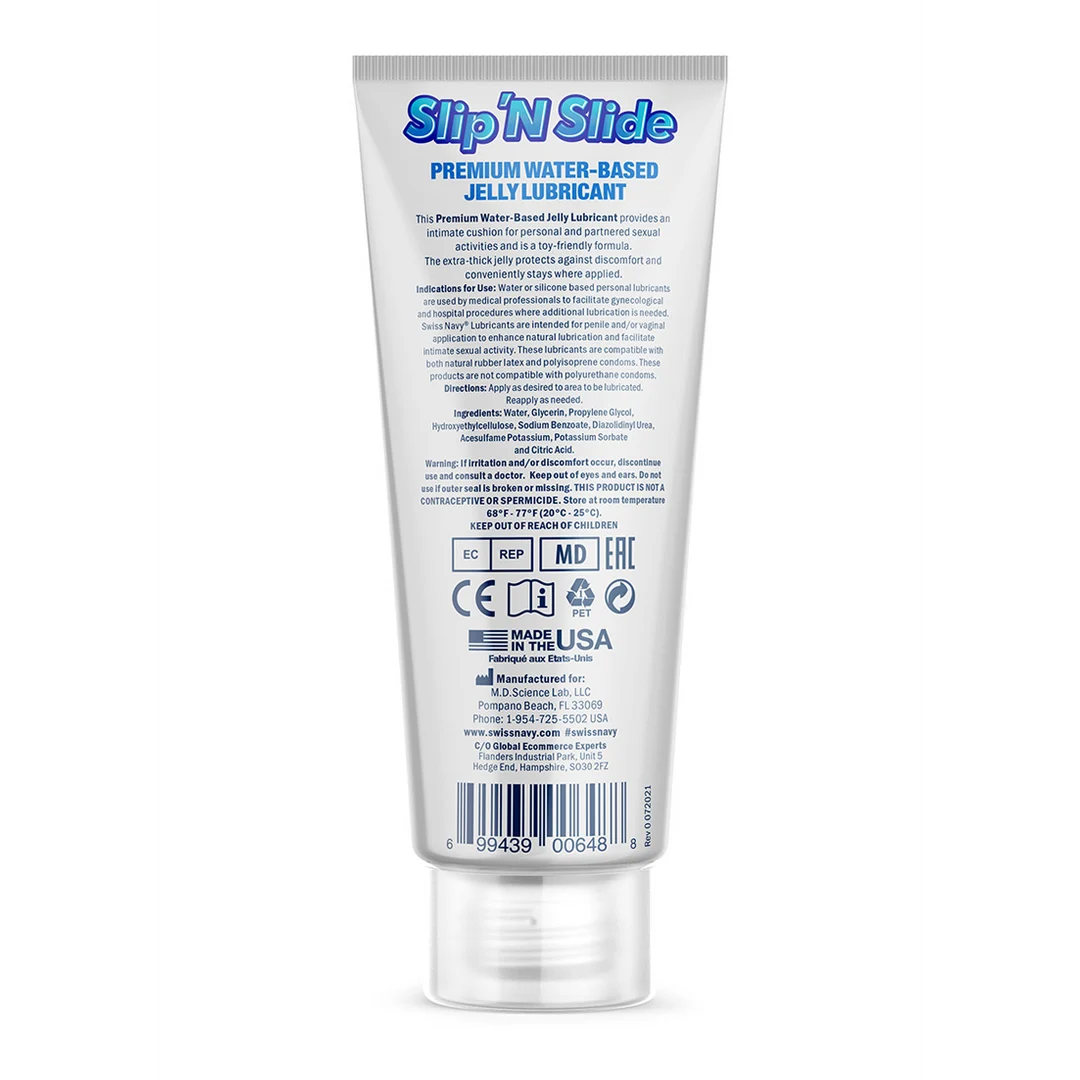 SNSLIP2_1_1 Lubrifiant à base d’eau – gelée ultra épaisse qui reste en place – sans parfum et sans saveur – 59 ml – Swiss Navy – Image 1