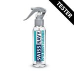 Nettoyant pour sextoys et le corps – Spray nettoyant pour sextoys et la peau, compatible avec les lubrifiants à base de silicone – Swiss Navy – 177 ml / 6 fl oz – ÉCHANTILLON
