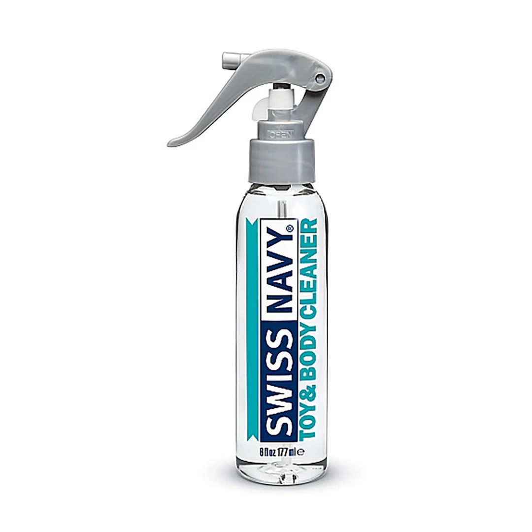 Nettoyant pour sextoys et le corps – Spray nettoyant pour sextoys et la peau, compatible avec les lubrifiants à base de silicone – Swiss Navy – 177 ml / 6 fl oz – ÉCHANTILLON – Image 4
