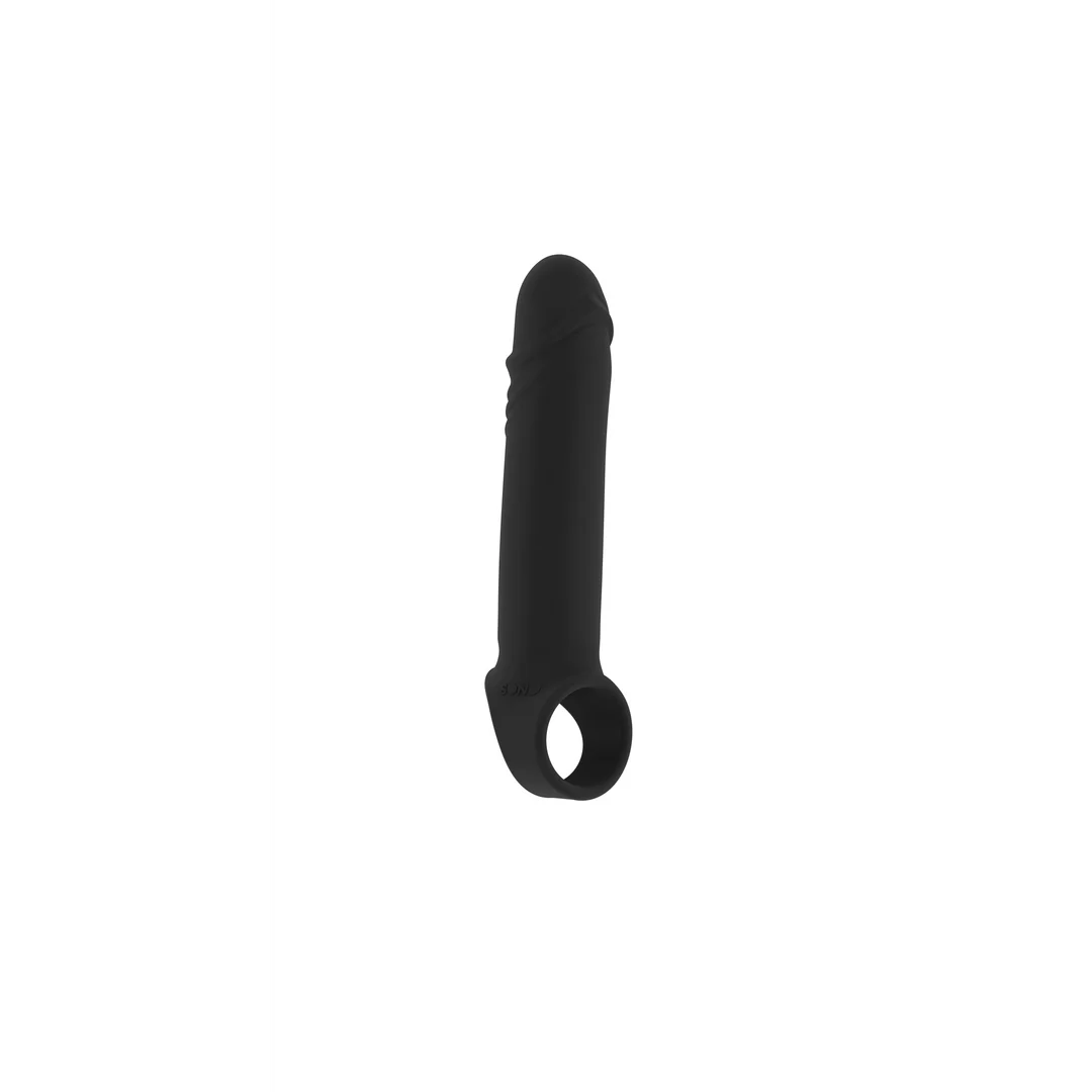 Gaine pénienne avec anneau pour les testicules, extension pénienne élastique – Image 3