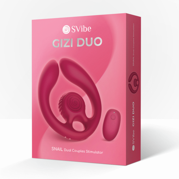 GIZI Duo stimulateur double pour couple bordeaux