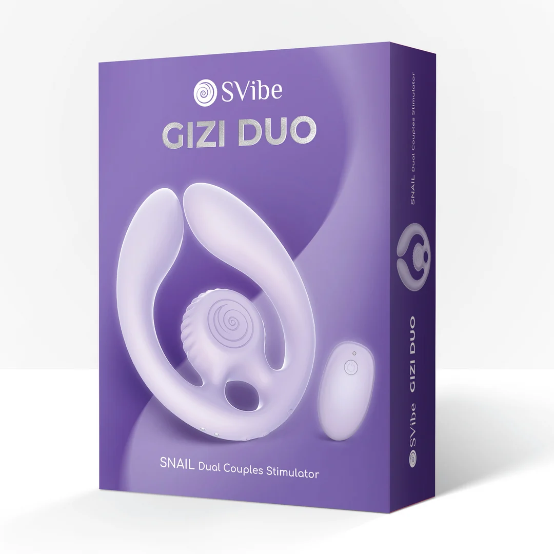 GIZI Duo stimulateur double pour couple bordeaux – Image 7