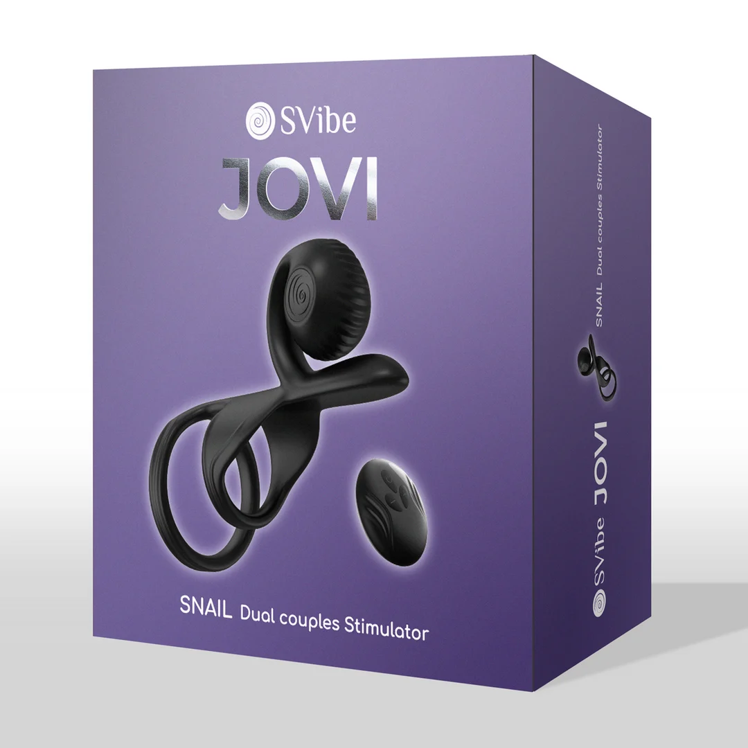 JOVI Dual Couples Ring Stimulator noir – Image 1