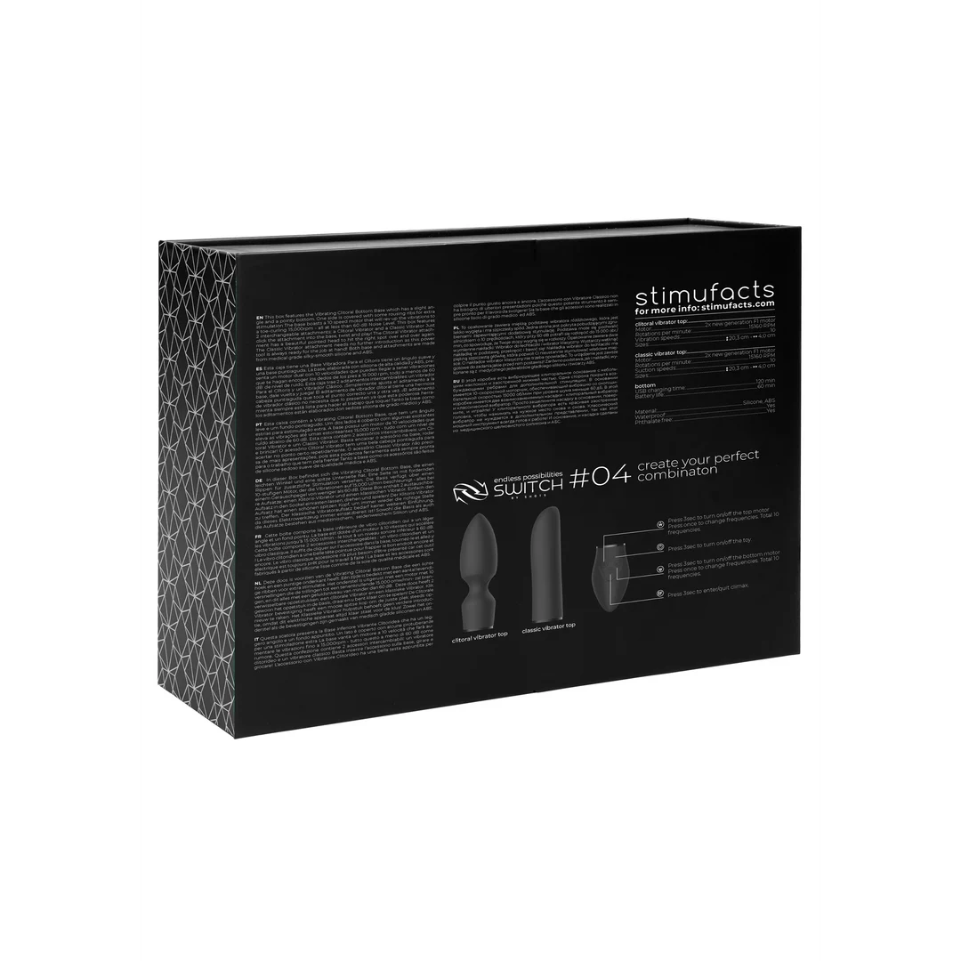 Vibromasseur Switch by Shots Pleasure Kit #4 avec embouts interchangeables – Image 13