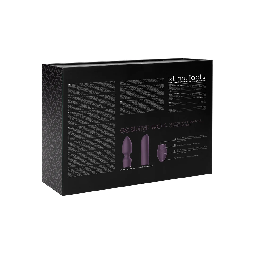 Vibromasseur Switch by Shots Pleasure Kit #4 avec embouts interchangeables – Image 7