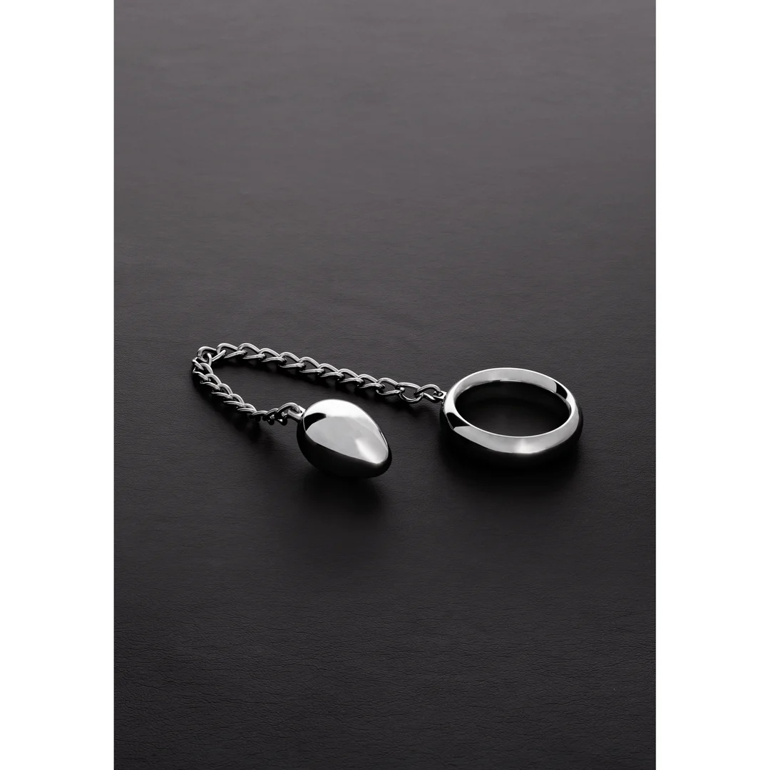 Anneau pénien Donut C avec œuf anal Steel by Shots – Image 2
