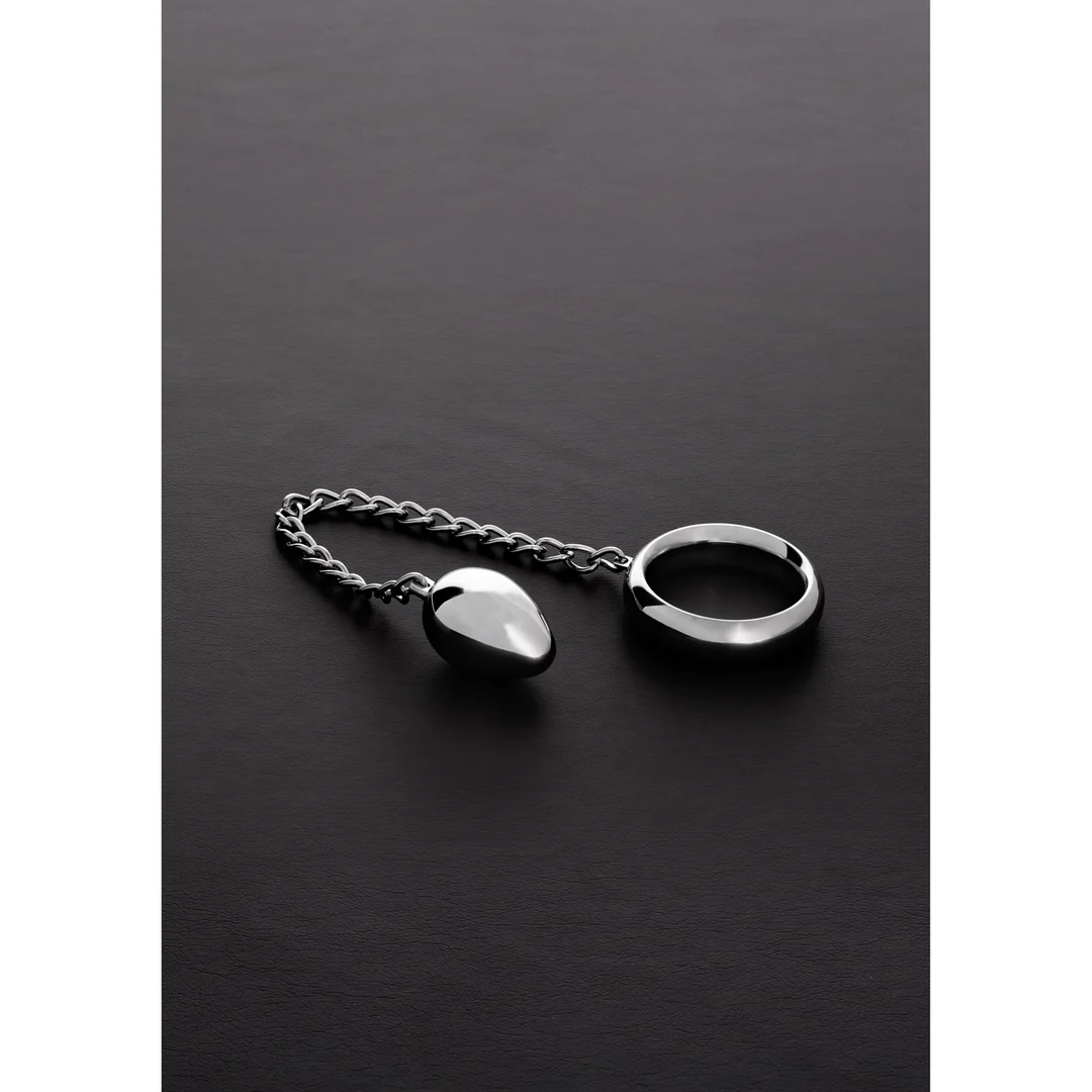 Anneau pénien Donut C avec œuf anal Steel by Shots – Image 4