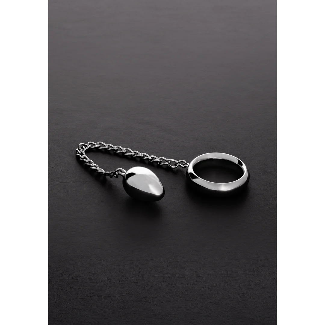 Anneau pénien Donut C avec œuf anal Steel by Shots – Image 6