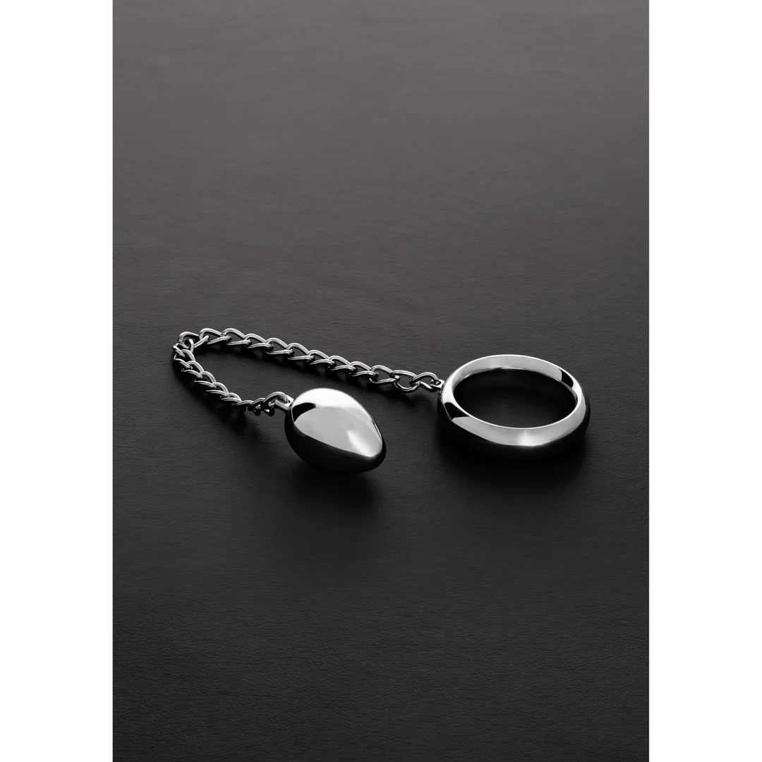 Anneau pénien Donut C avec œuf anal Steel by Shots – Image 8