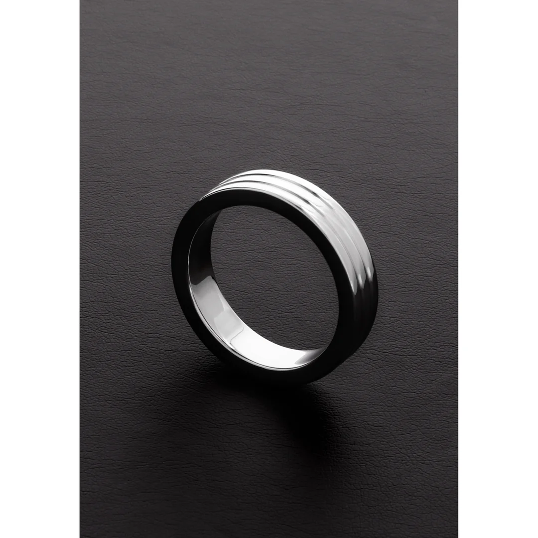 Bague pénienne sans vibrations au design nervuré : Ribbed C Ring – Image 3