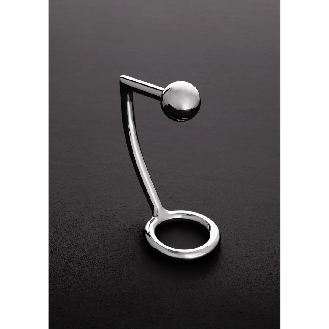 Bague pénienne sans vibrations avec boule amovible – Intruder – Image 12