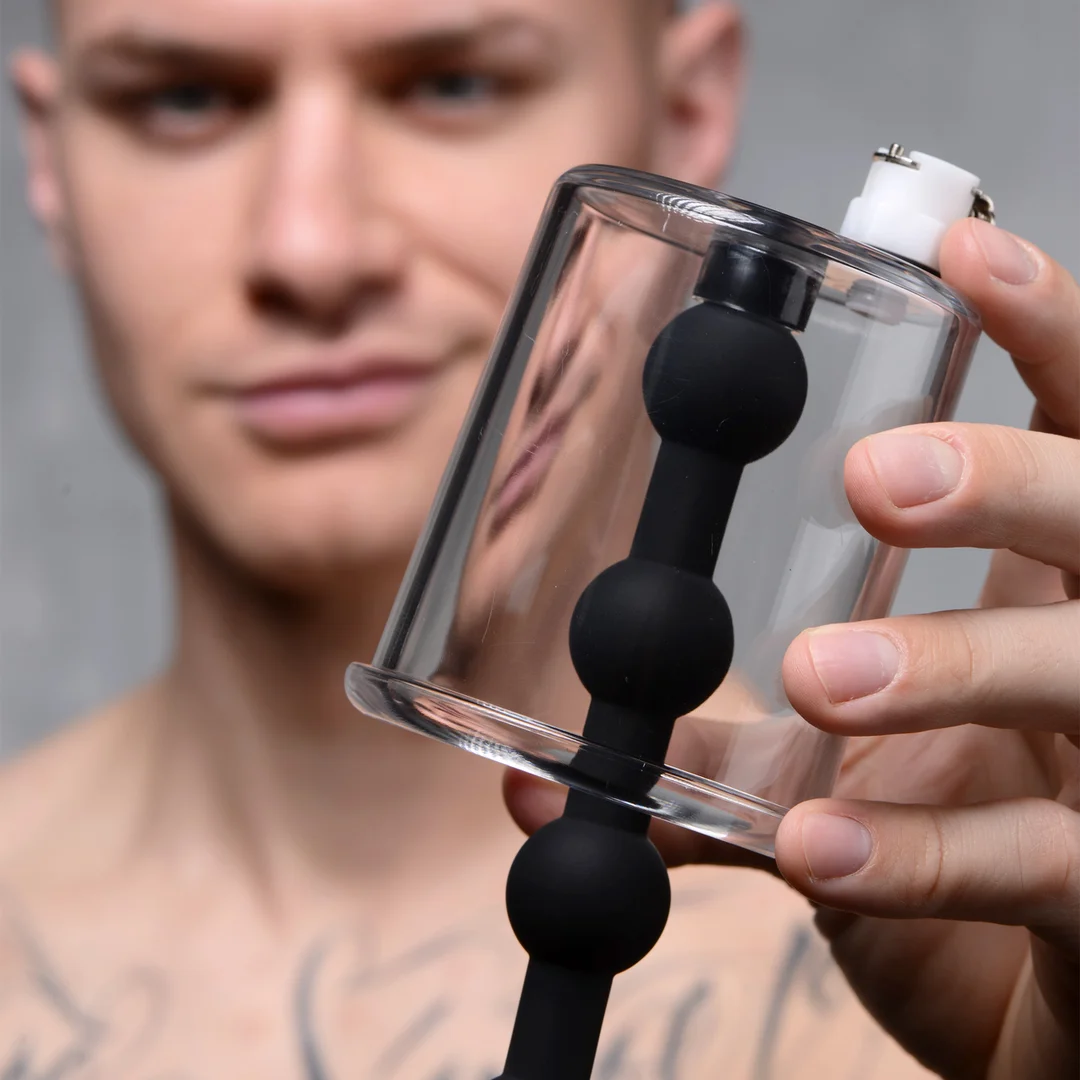 Cylindre Rosebud avec quatre perles anales en silicone – Image 5