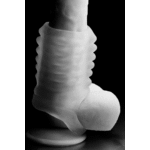 Gaine masturbatrice XR Brands avec harnais pour testicules – Image 6
