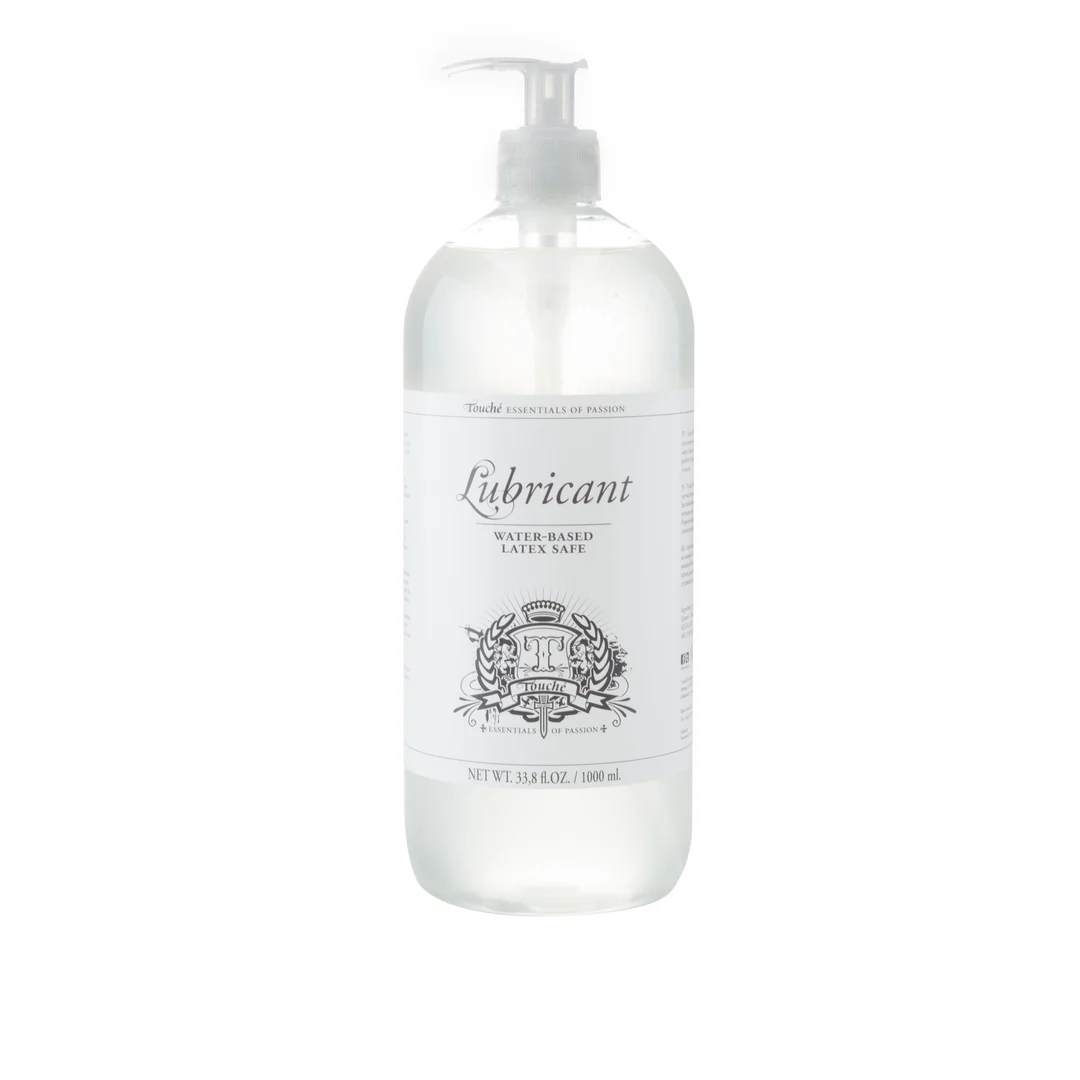 TOU073_1_2 Gel lubrifiant à base d’eau, testé sous contrôle dermatologique et incolore, sans parfum et sans goût, 1000 ml / 34 fl oz, Touché by Shots – Image 1
