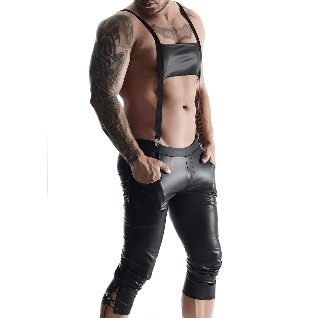 Tenue fétichiste effet mouillé avec détails métalliques pour homme – Regnes Fetish Planet – Image 9
