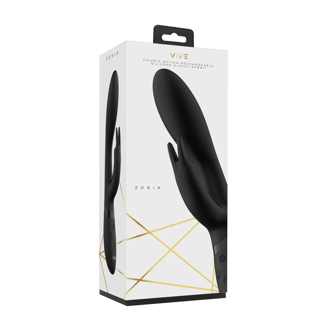 Vibromasseur rabbit, 10 modes pour le point G et le clitoris, rechargeable et étanche, VIVE by Shots, rose VIVE by Shots – Image 2