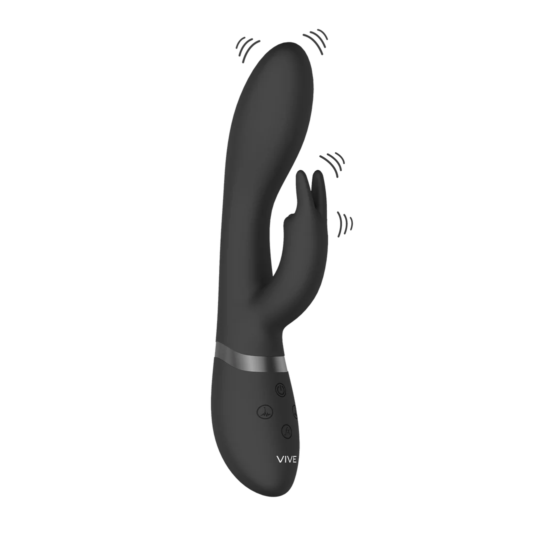 Vibromasseur rabbit, 10 modes pour le point G et le clitoris, rechargeable et étanche, VIVE by Shots, rose VIVE by Shots – Image 4