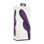 Vibromasseur rabbit : pointe pulsée pour le point G et stimulateur clitoridien : noir VIVE by Shots – Image 2