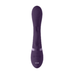 Vibromasseur rabbit : pointe pulsée pour le point G et stimulateur clitoridien : noir VIVE by Shots – Image 5