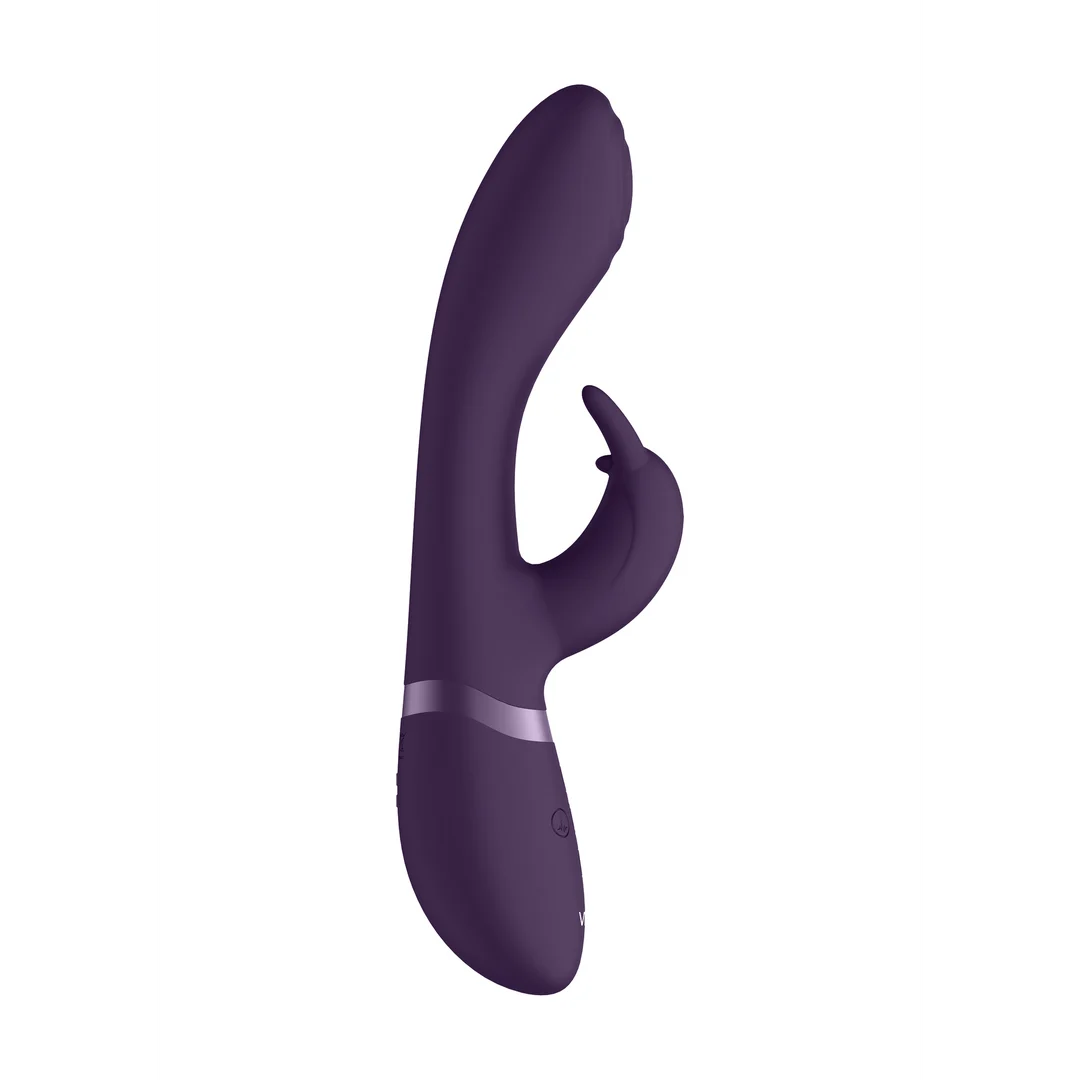 Vibromasseur rabbit : pointe pulsée pour le point G et stimulateur clitoridien : noir VIVE by Shots – Image 6