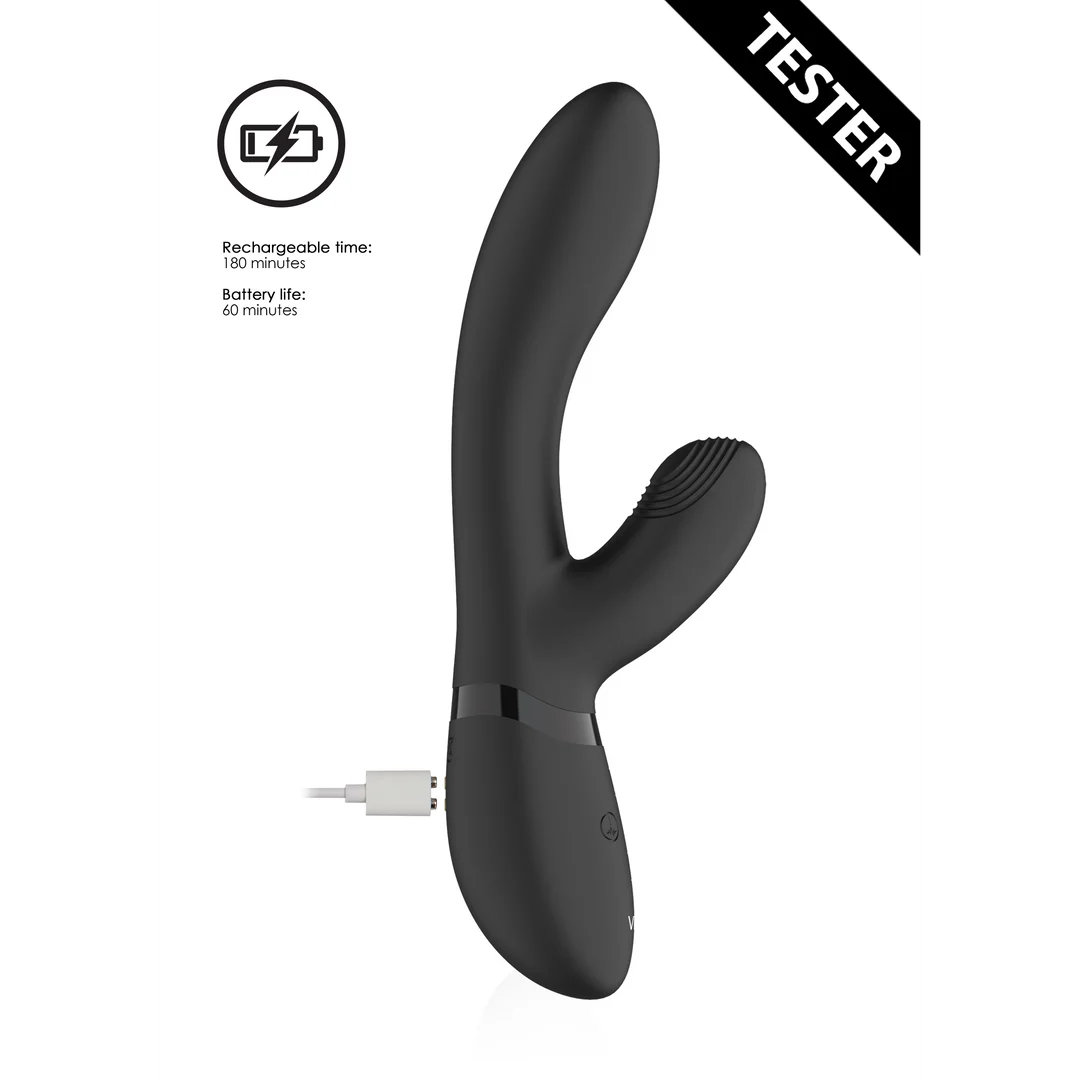 Vibromasseur rabbit : stimulation clitoridienne par ondes pulsées et 10 fonctions : VIVE by Shots rose VIVE by Shots – Image 5