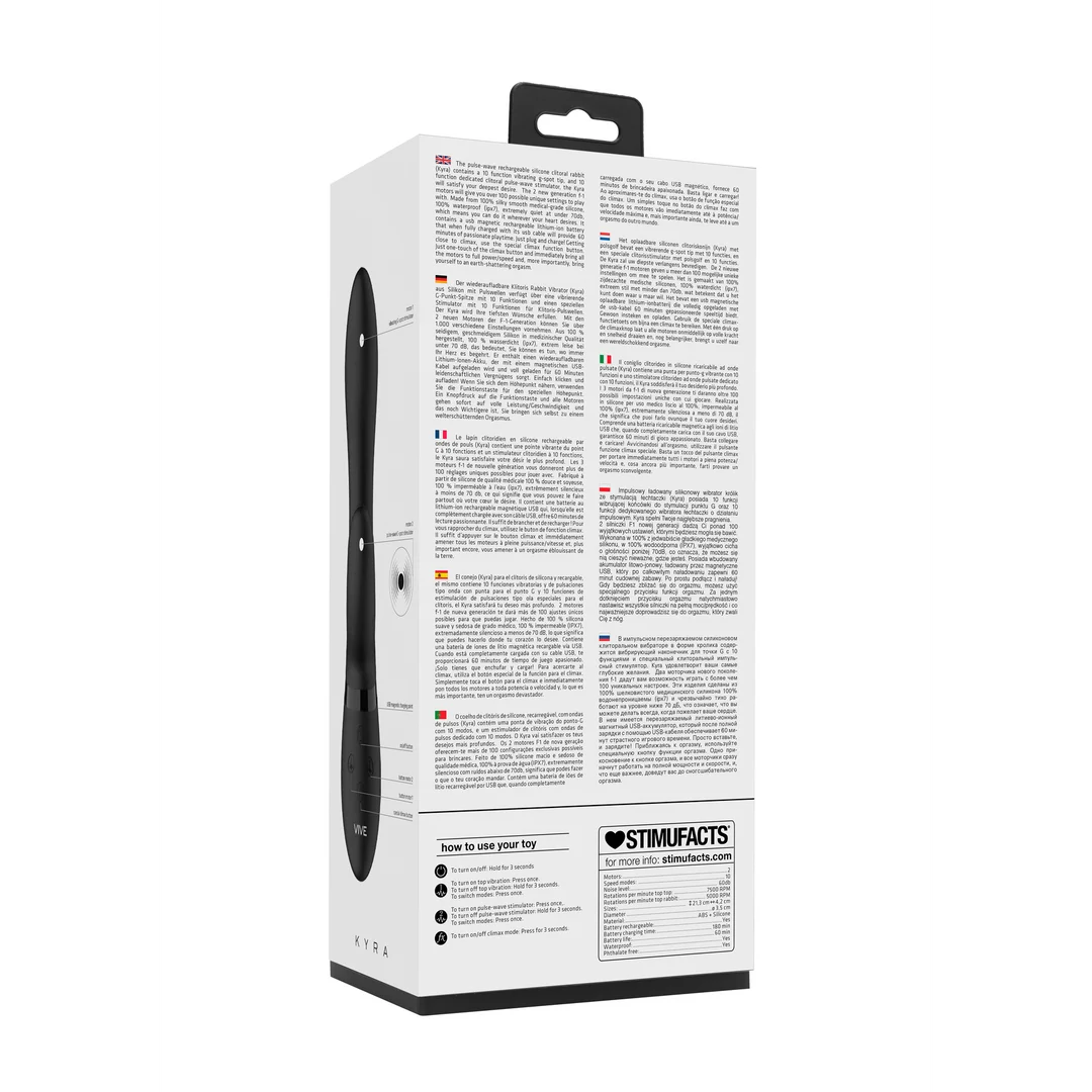Vibromasseur rabbit : stimulation clitoridienne par ondes pulsées et 10 fonctions : VIVE by Shots rose VIVE by Shots – Image 9