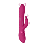 Rabbit vibrant avec perles à mouvement vertical et 3 moteurs, VIVE by Shots, noir VIVE by Shots – Image 10