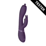 Rabbit vibrant avec embout rotatif à 360° pour le point G et stimulation clitoridienne, VIVE by Shots, violet VIVE by Shots