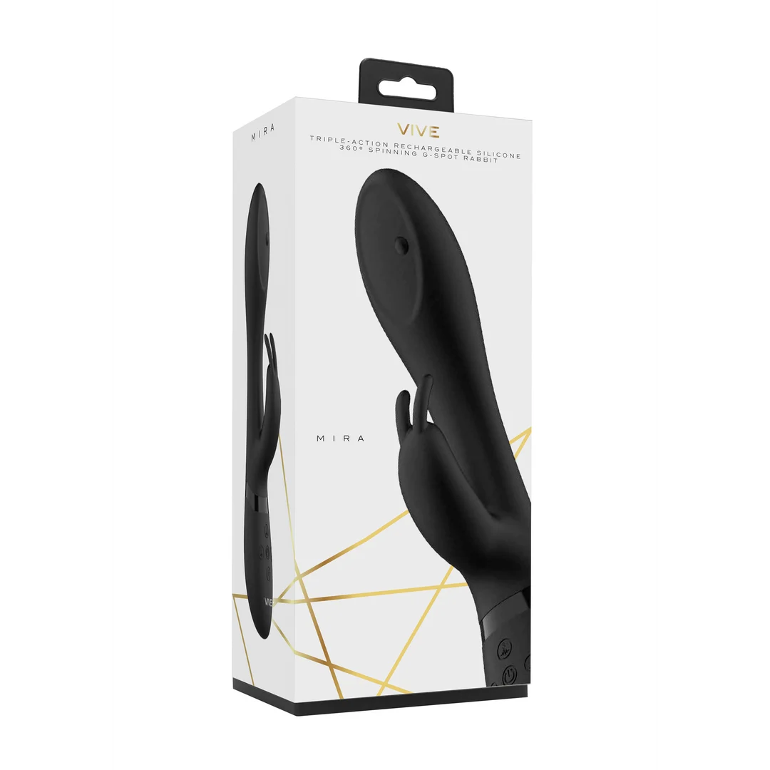 Vibromasseur rabbit à perles rotatives et 10 modes – VIVE Mira, rose VIVE by Shots – Image 8