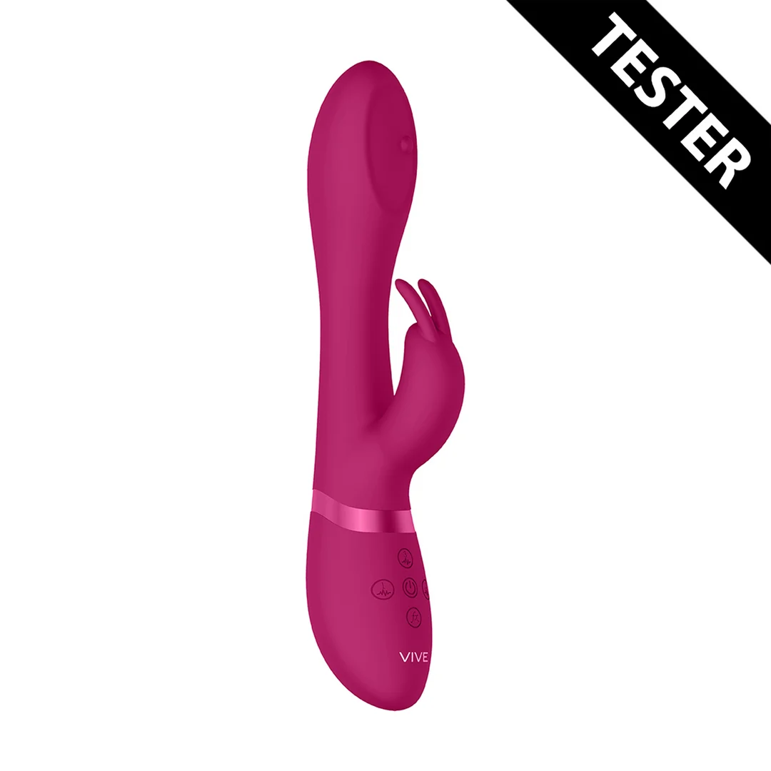 VIVE022PNKTEST_1_1 Vibromasseur rabbit à perles rotatives et 10 modes – VIVE Mira, rose VIVE by Shots – Image 1