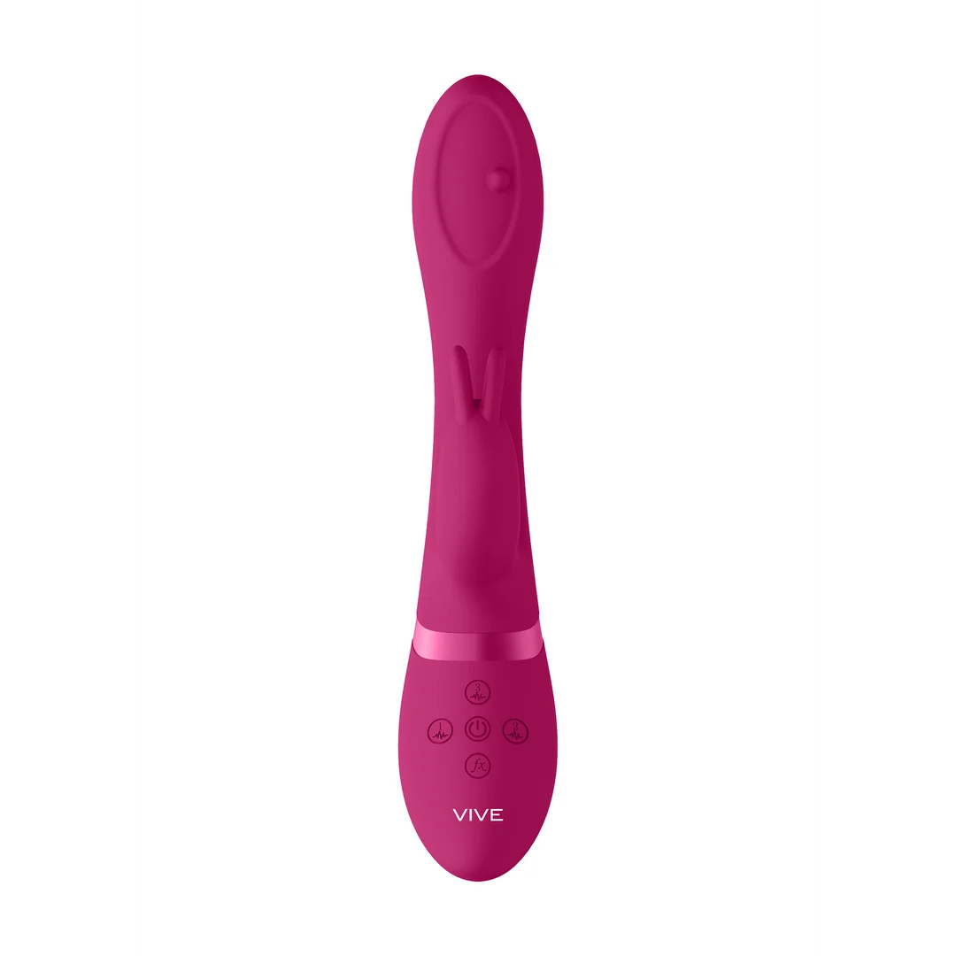Vibromasseur rabbit à perles rotatives et 10 modes – VIVE Mira, rose VIVE by Shots – Image 5