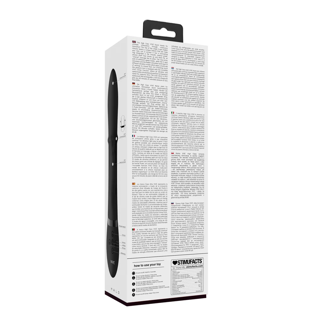 Vibromasseur pour le point G avec anneau intégré – Testeur VIVE by Shots – Image 2