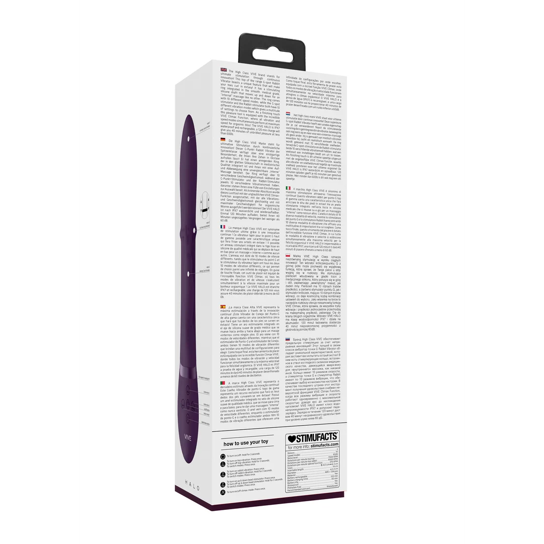 Vibromasseur pour le point G avec anneau intégré – Testeur VIVE by Shots – Image 8
