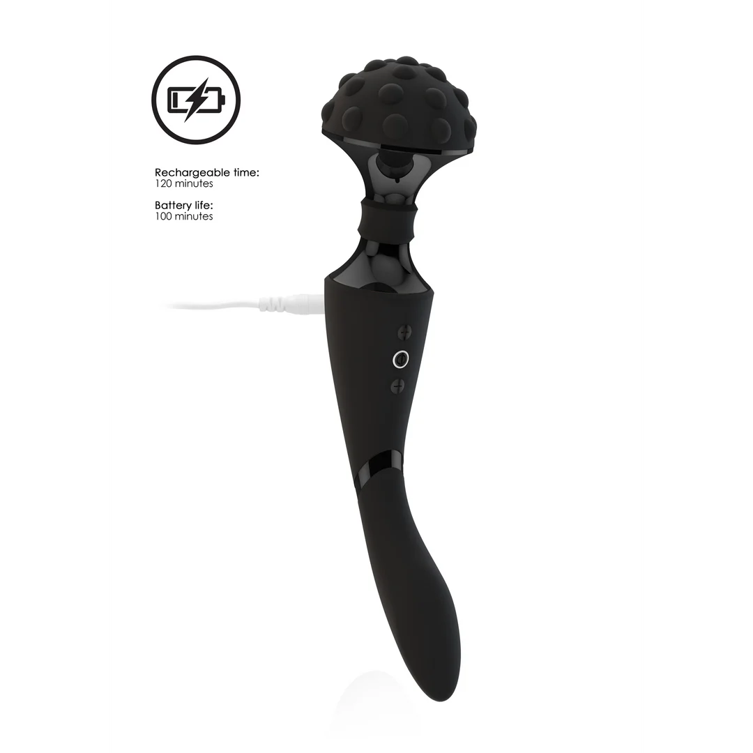 Vibromasseur wand à double moteur et 10 modes, violet VIVE by Shots – Image 7