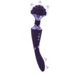 Vibromasseur wand à double moteur et 10 modes, violet VIVE by Shots – Image 10