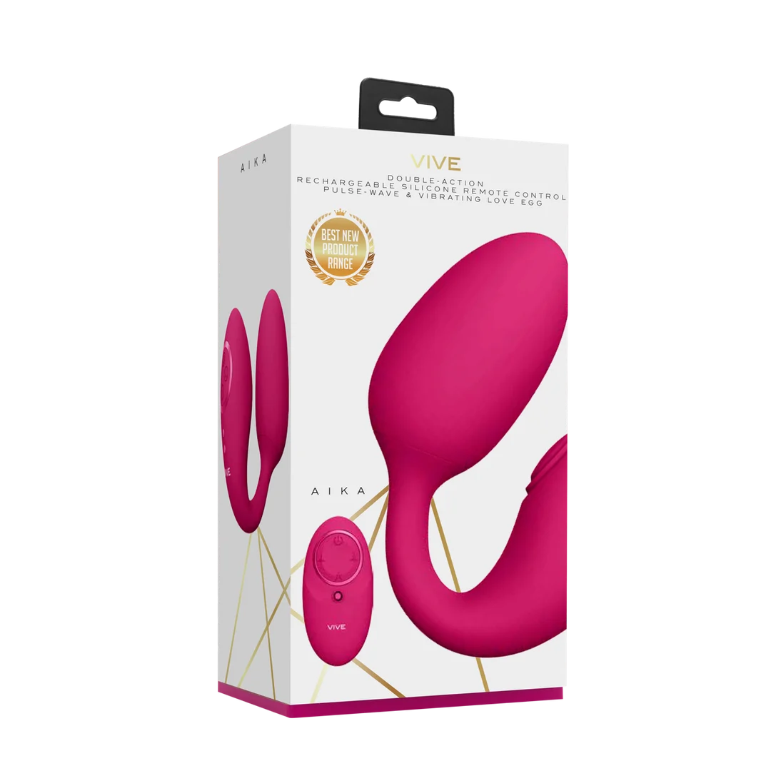 Œuf vibrant – stimulation double avec 2 œufs et 10 × 10 modes – VIVE Rose VIVE by Shots – Image 2
