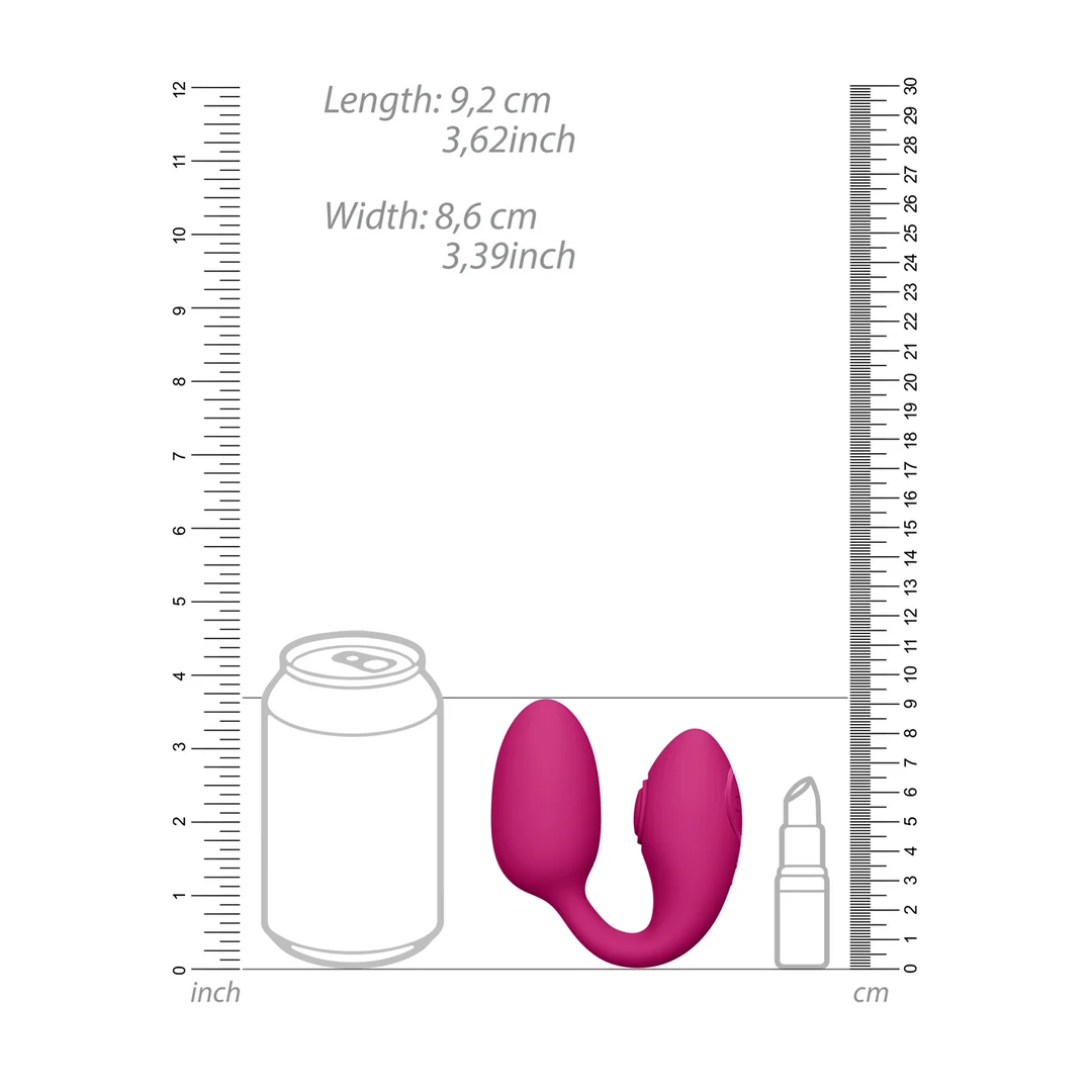 Œuf vibrant – stimulation double avec 2 œufs et 10 × 10 modes – VIVE Rose VIVE by Shots – Image 6