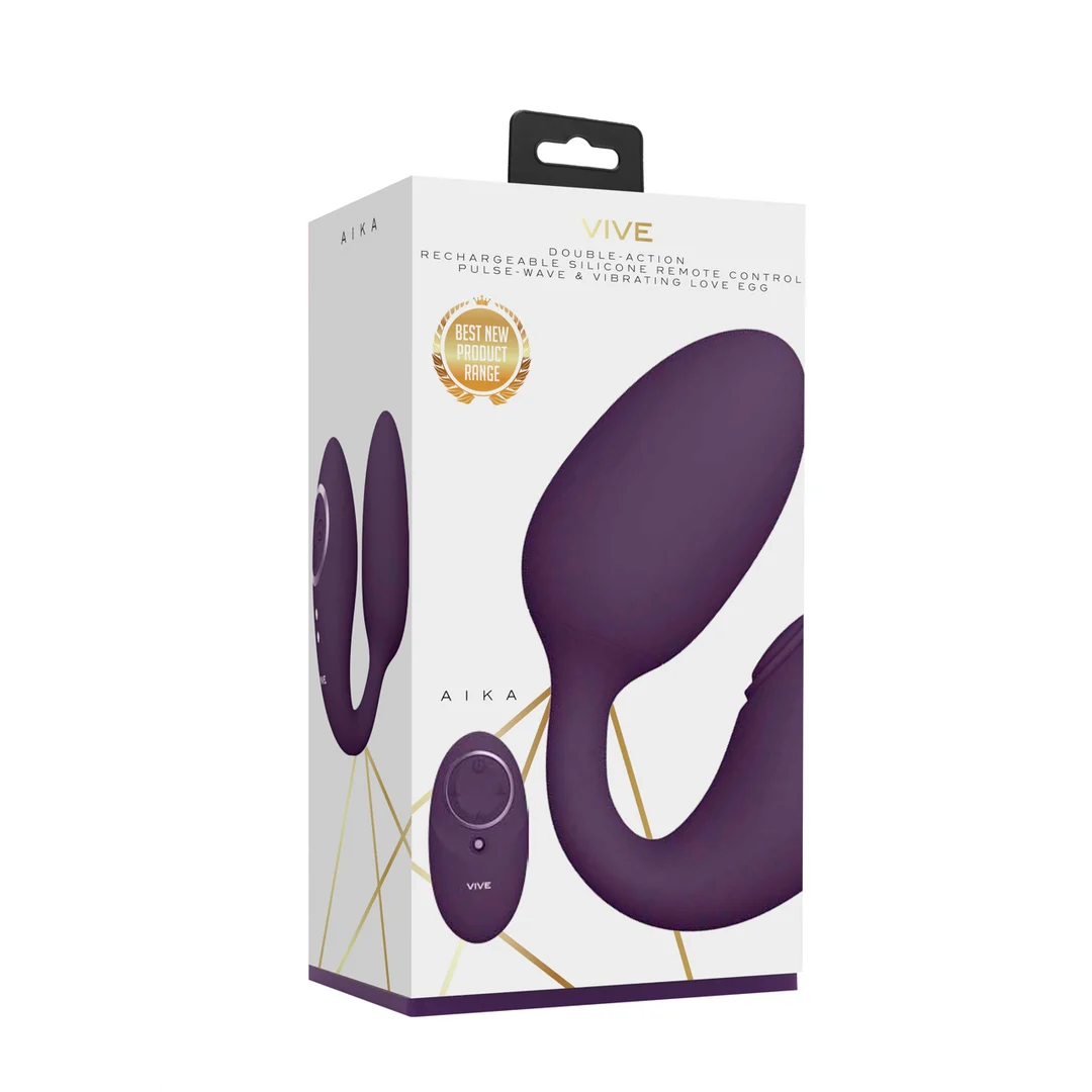Œuf vibrant – stimulation double avec 2 œufs et 10 × 10 modes – VIVE Rose VIVE by Shots – Image 8