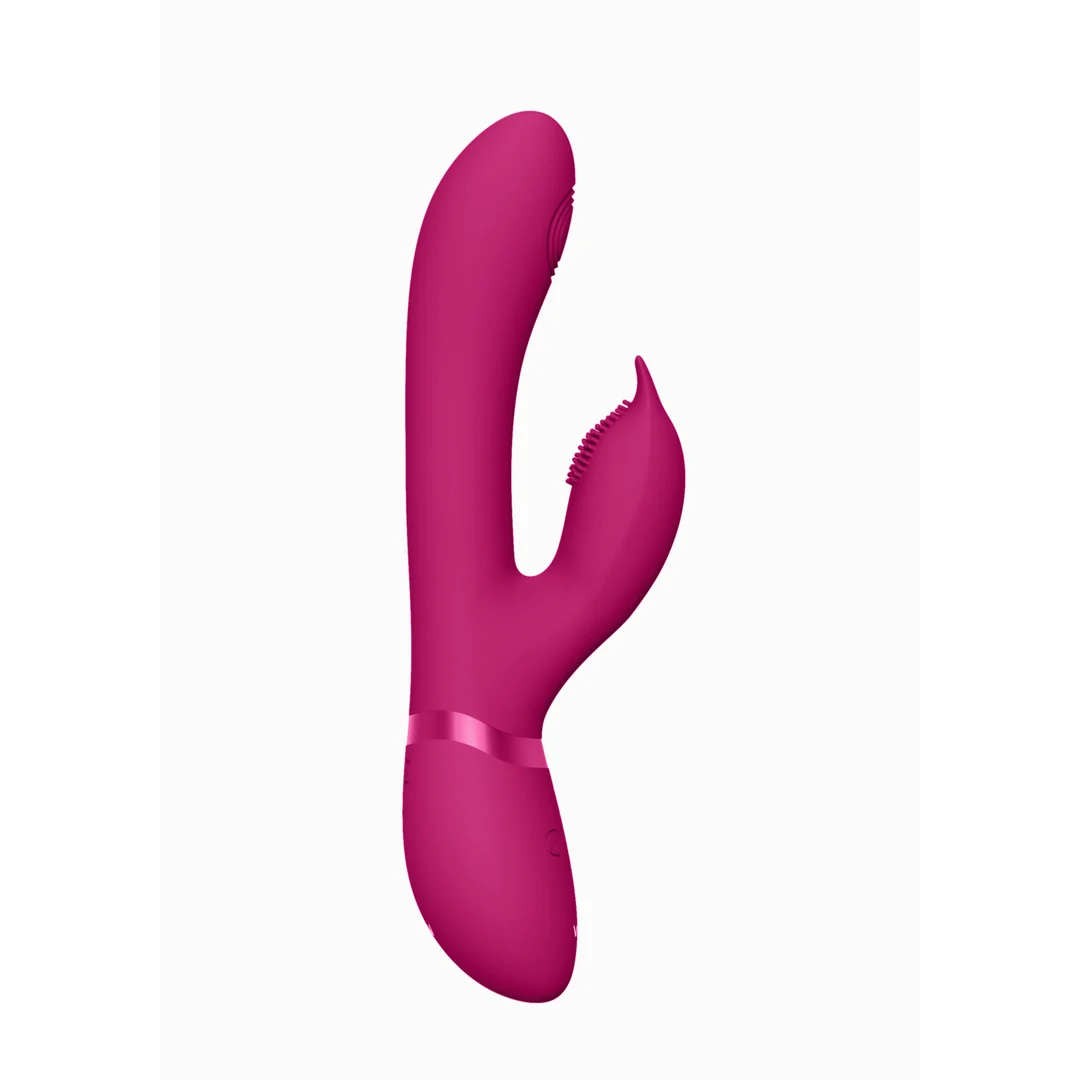 Stimulateur rabbit avec stimulation par ondes pulsées du point G et du clitoris – VIVE Paars VIVE by Shots – Image 3