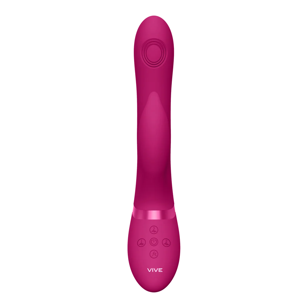 Stimulateur rabbit avec stimulation par ondes pulsées du point G et du clitoris – VIVE Paars VIVE by Shots – Image 4
