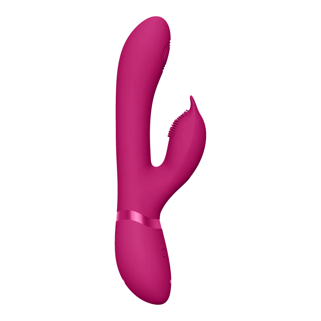 Stimulateur rabbit avec stimulation par ondes pulsées du point G et du clitoris – VIVE Paars VIVE by Shots – Image 5