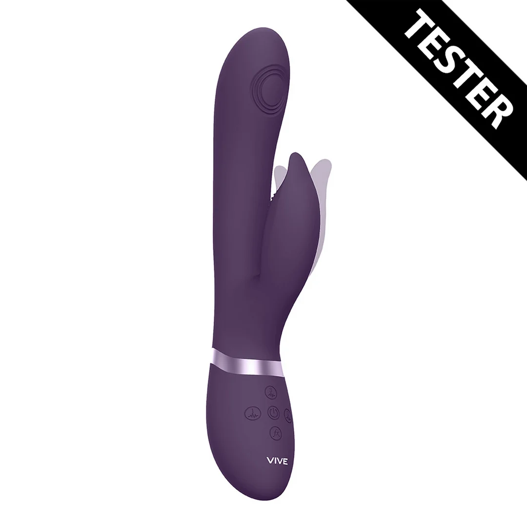 Stimulateur rabbit avec stimulation par ondes pulsées du point G et du clitoris – VIVE Paars VIVE by Shots – Image 1