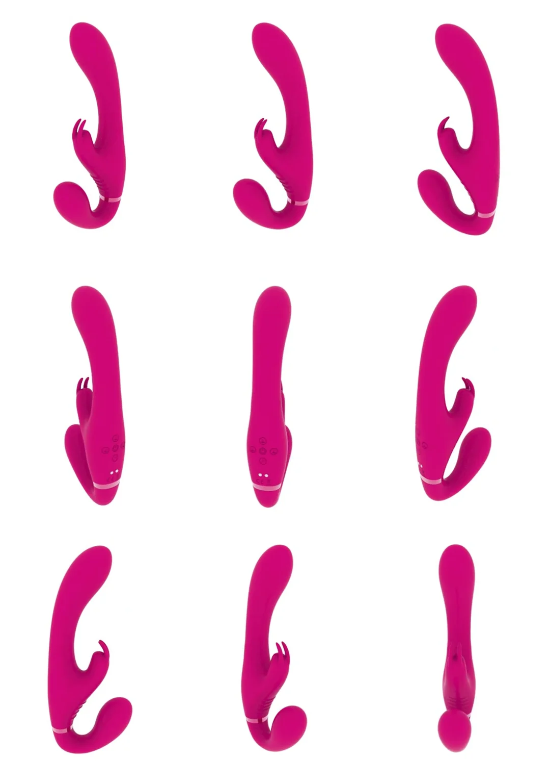 Vibromasseur strapless – stimulation à deux pour les couples – VIVE Suki, rose VIVE by Shots – Image 6