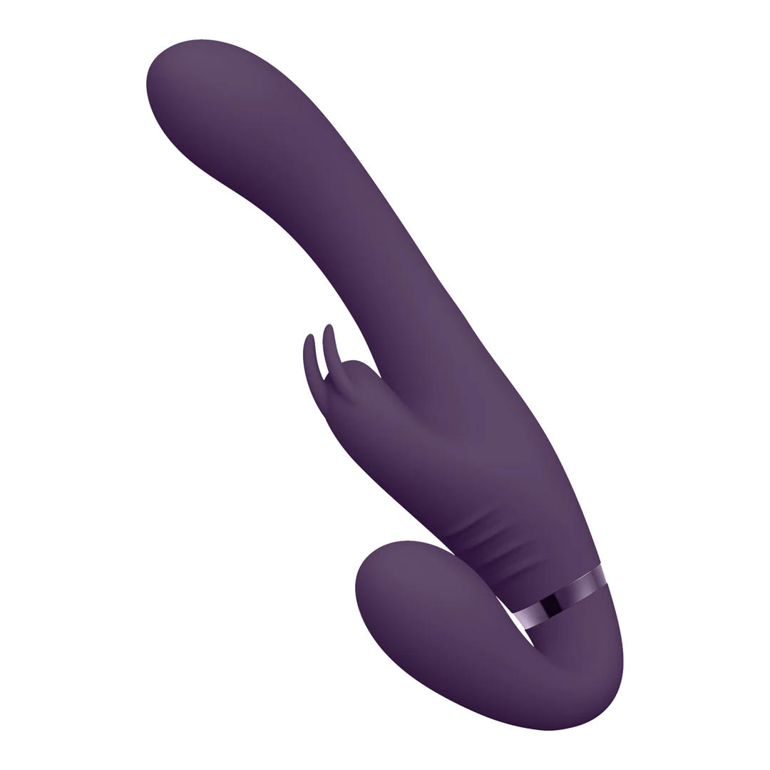 Vibromasseur strapless – stimulation à deux pour les couples – VIVE Suki, rose VIVE by Shots – Image 11