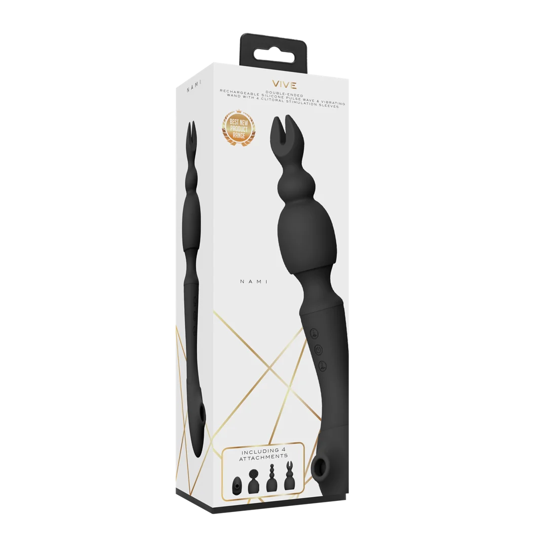 Vibromasseur wand à double moteur et 10 modes, VIVE by Shots, violet VIVE by Shots – Image 3