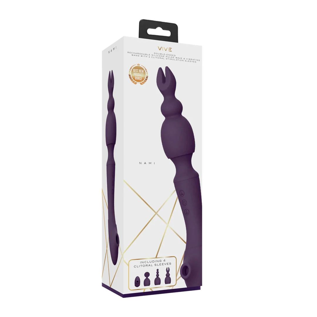 Vibromasseur wand à double moteur et 10 modes, VIVE by Shots, violet VIVE by Shots – Image 9