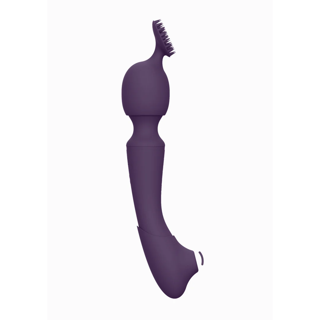 Vibromasseur wand à double moteur et 10 modes, VIVE by Shots, violet VIVE by Shots – Image 10