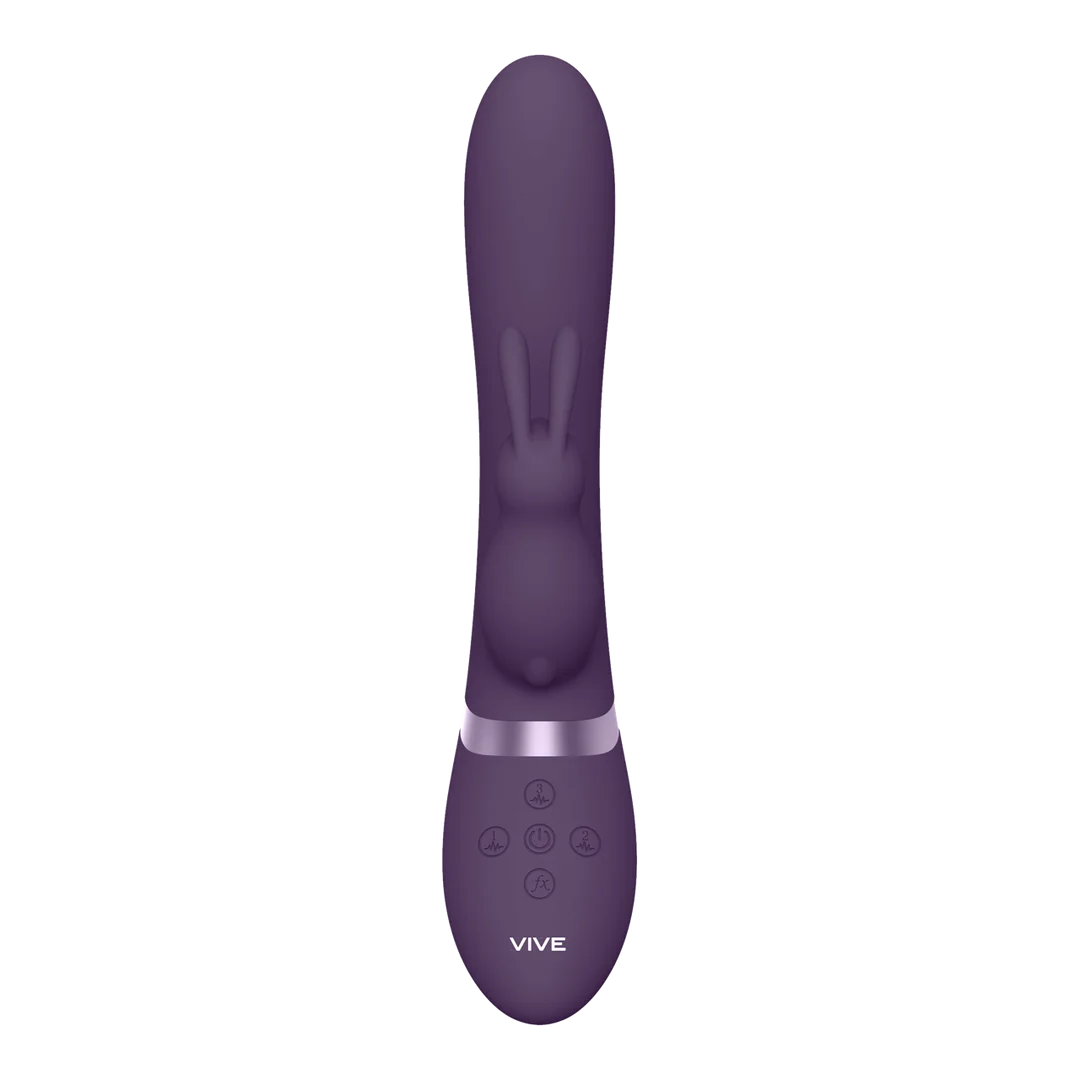 Vibromasseur rabbit noir VIVE, point G gonflable et 10 modes, VIVE by Shots – Image 3