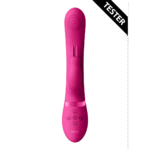 Vibromasseur rabbit à double onde pulsée avec bouton climax – VIVE by Shots, rose VIVE by Shots