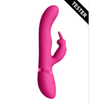 Vibromasseur rabbit à double onde pulsée avec bouton climax – VIVE by Shots, rose VIVE by Shots – Image 3
